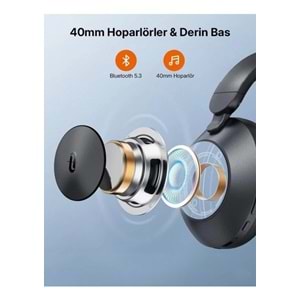 TAOTRONICS TT-BH1119 Aktif Gürültü Engelleyici Kulak Üstü Kulaklık