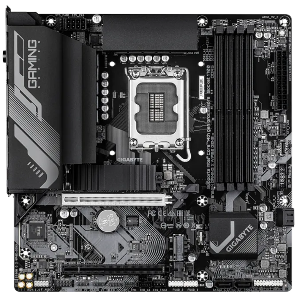 GIGABYTE B760M GAMING X AX WIFI-6E DDR5 HDMI DP PCIE 4.0 1700p ATX
