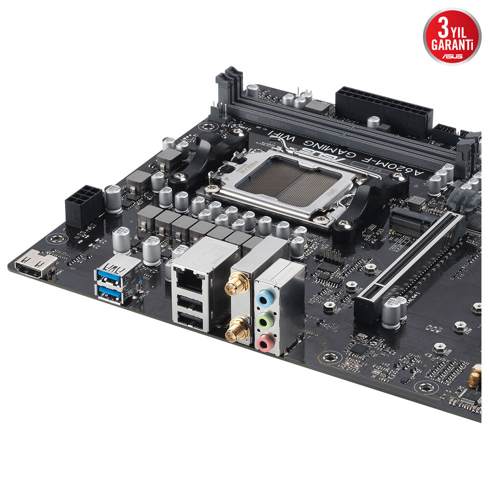 ASUS A620M-F GAMING WIFI6 DDR5 HDMI DP PCIE 4.0 AM5 mATX 
