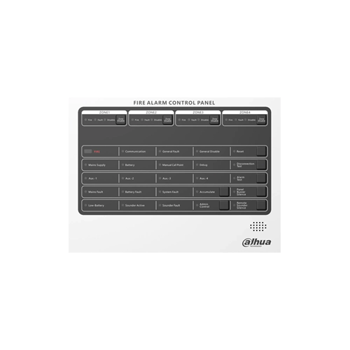 DAHUA HY-C102 4-BÖLGE YANGIN ALARM SİSTEMİ (2X12V 5A AKÜ+ETHERNET PORT)