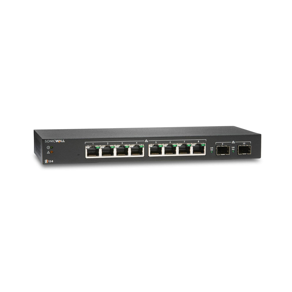 SONICWALL 8port 2-SFP Gigabit Yönetilebilir Switch SWS12-8 02-SSC-2462