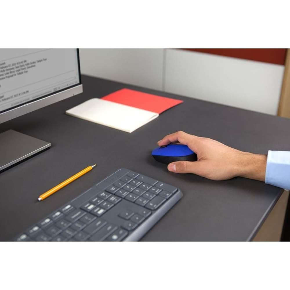 LOGITECH M171 Kablosuz Optic Mavi Mouse 910-004640 