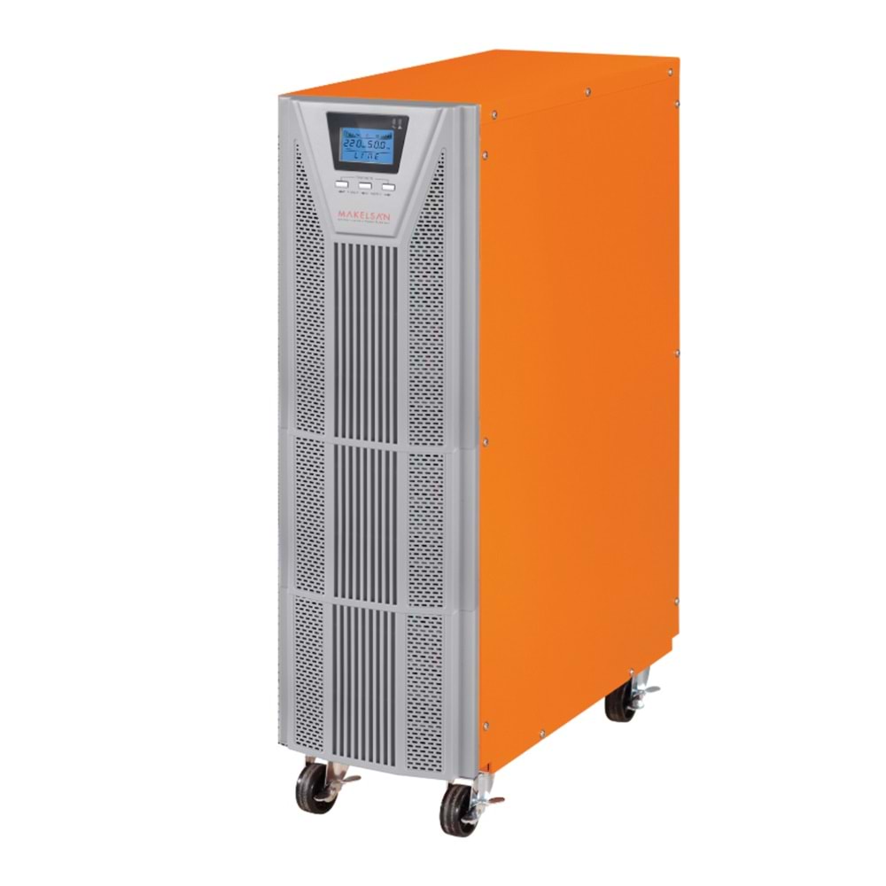 MAKELSAN 6KVA POWERPACK SE ONLINE 1/1F LCD EKRAN TOWER UPS Ücretsiz Kurulum 16x 12V 7 Amper 