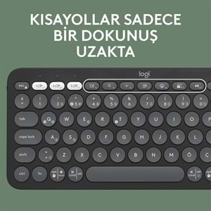 LOGITECH Pebble 2 Bluetooth Grafit Multi-Device Klavye - Mouse Set 920-012245