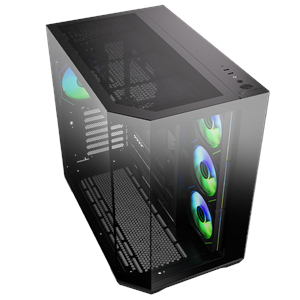 BITFENIX 850W 80+ BRONZE Ayna efektli MIRROR T10 Siyah Gaming Mid-Tower PC Kasası