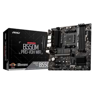 MSI B550M PRO-VDH WIFI DDR4 HDMI DP PCIE 4.0 AM4 mATX 