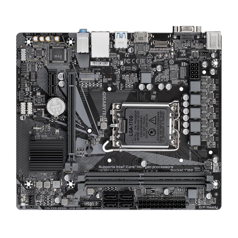 GIGABYTE H610M H v3 DDR4 HDMI PCIE 4.0 1700p mATX 