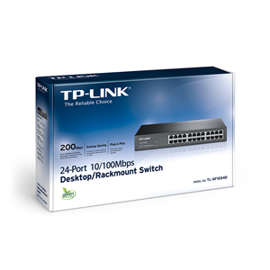 TP-LINK 24port 10/100 Yönetilemez Switch TL-SF1024D