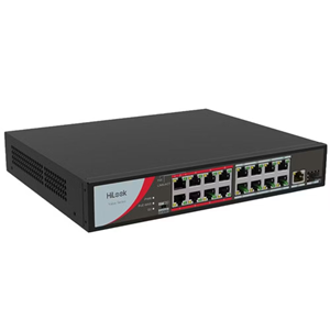 HILOOK 16port PoE 130w 1-SFP 10/100 Yönetilemez Switch / NS-0318P-130(B)