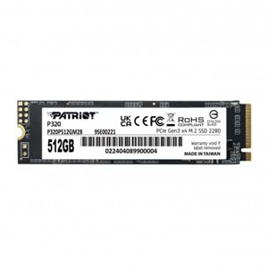 PATRIOT 512GB P320 P320P512GM28 3000- 2200MB/s M2 NVME GEN3 Disk