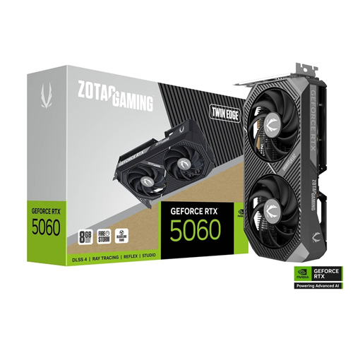 ZOTAC RTX5060 8GB TWIN EDGE ZT-B50600E-10M GDDR7 128bit HDMI DP PCIe 5.0