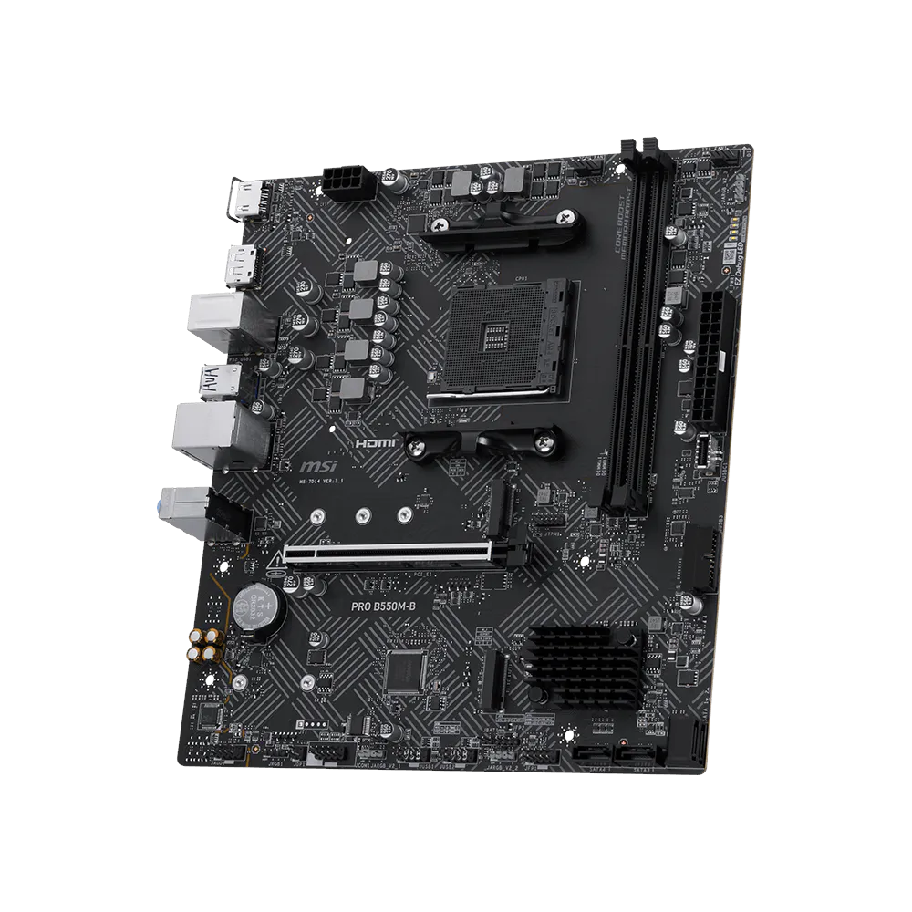 MSI PRO B550M-B DDR4 HDMI-DP PCIE 4.0 AM4 mATX