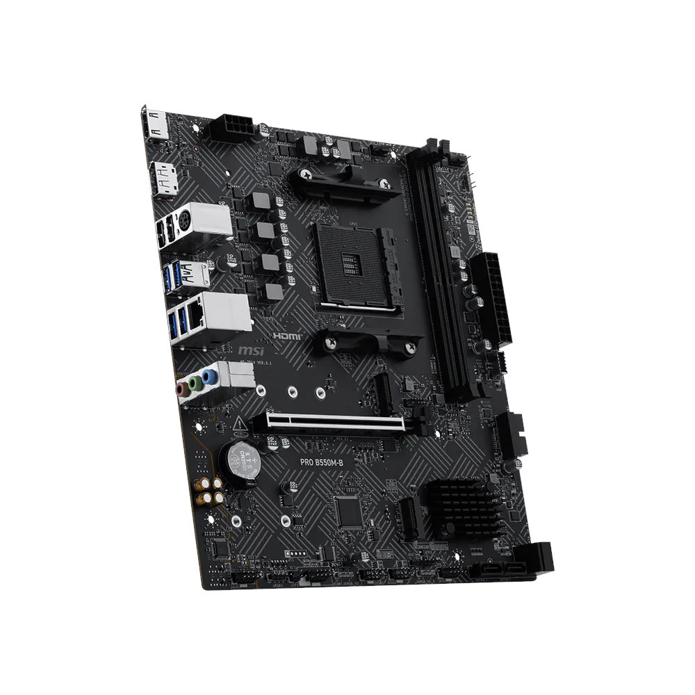MSI PRO B550M-B DDR4 HDMI-DP PCIE 4.0 AM4 mATX