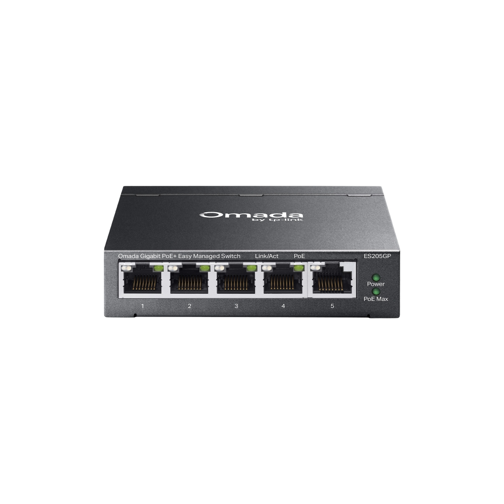 TP-LINK Omada 5port 65w 4port PoE Gigabit Yönetilebilir Switch ES205GP