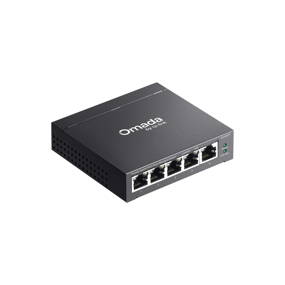TP-LINK Omada 5port 65w 4port PoE Gigabit Yönetilebilir Switch ES205GP