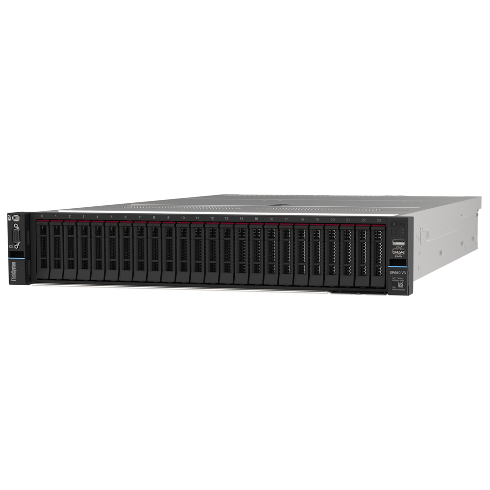 LENOVO SR650 v3 7D76A05MEA XEON SILVER 4514Y-32GB DDR5 RDIMM-1100W Rack Sunucu