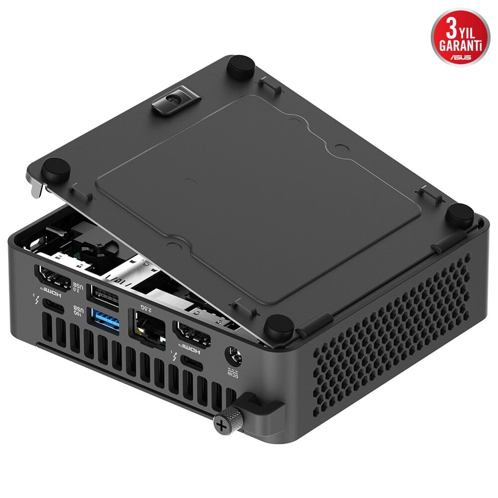 ASUS CORE 3 100U-RAM DİSK YOK-FDOS MINI PC / NUC15 PRO SLIM KIT RNUC15CRKI300002 /90AR00R2-M00050