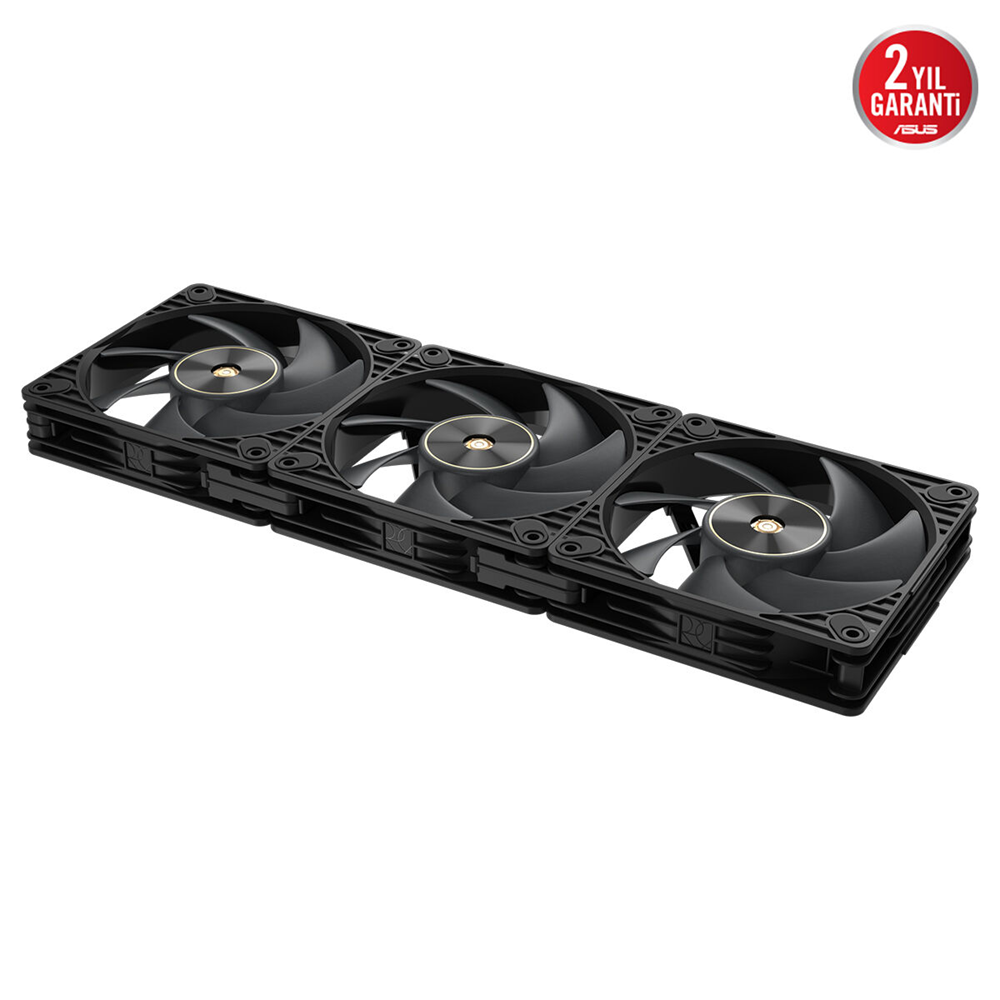 ASUS ProArt PF120 Siyah 120mm PWM Kasa/Radyatör Fanı (3'lü Paket + Kontrolcü) / 90DA00M0-B09020