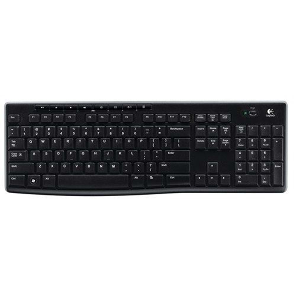 LOGITECH K270 Kablosuz Q Trk Siyah Multimedya Klavye 920-003761