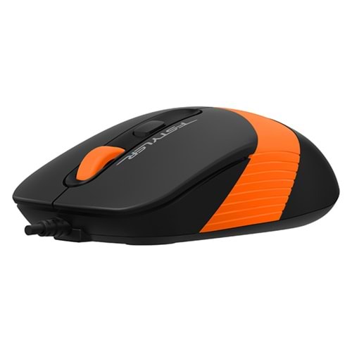 A4 TECH FM10 USB 1600dpi Optic Siyah/Turuncu Mouse