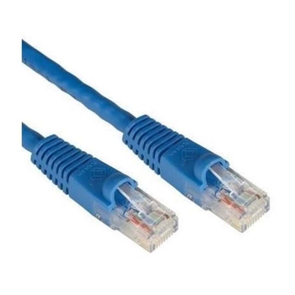 ODS 0.5metre CAT6 Utp LSZH Saf Bakır Mavi Patch Kablo (10'lu Paket)