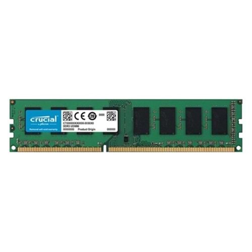 CRUCIAL 8GB DDR3 1600MHZ CL11 PC RAM VALUE CT102464BD160B