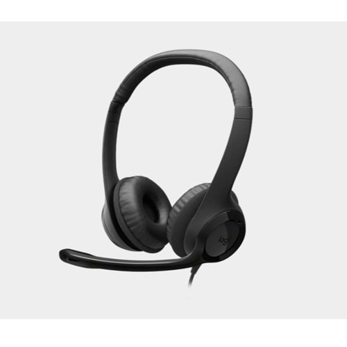 LOGITECH H390 USB Mikrofonlu Kulaklık Siyah Headset 981-000406