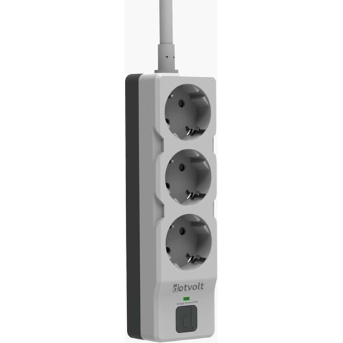 DOTVOLT 1.5metre Surge Hunter 1050 Joule 3-lü Akım Koruma Prizi