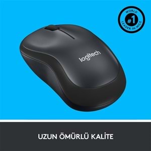LOGITECH M220 Kablosuz Sessiz Optic Gri / Siyah Mouse 910-004878