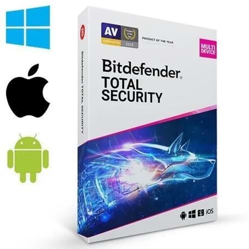 BITDEFENDER Total Security Kutu 1yıl 5kullanıcı