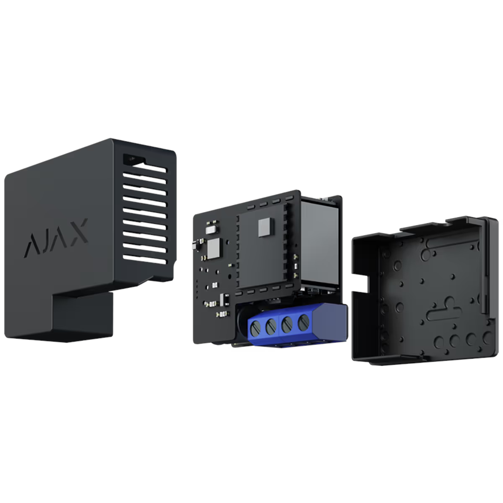 AJAX Relay Kablosuz Role Modülü Siyah