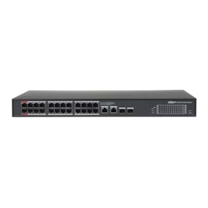 DAHUA 24port PoE 360w 2-SFP Gigabit Yönetilemez Switch PFS3228-24GT-360-V2