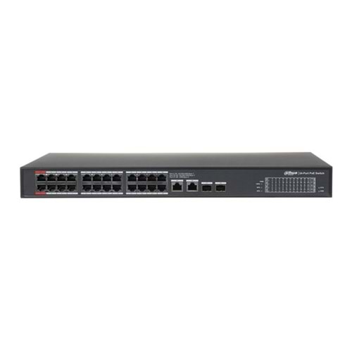 DAHUA 24port PoE 360w 2-SFP Gigabit Yönetilemez Switch PFS3228-24GT-360-V2
