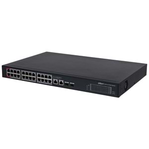 DAHUA 24port PoE 360w 2-SFP Gigabit Yönetilemez Switch PFS3228-24GT-360-V2