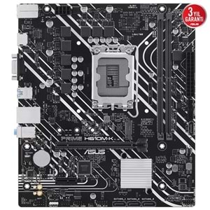 ASUS PRIME H610M-K DDR5 M2 PCIe NVME HDMI PCIe 16X v4.0 1700p mATX
