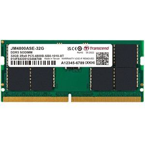 TRANSCEND 32GB DDR5 4800MHZ CL40 NOTEBOOK RAM VALUE JM4800ASE-32G