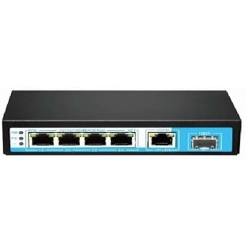 ODS 4port PoE 60w 1-SFP Gigabit Yönetilemez Switch 08ODS-4P1U1S