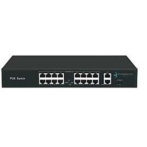 ODS 24port PoE 300w 1-SFP 2-Uplink Gigabit Yönetilemez Switch 08ODS-24GP2U2S-300S