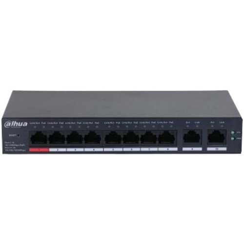 DAHUA 8port PoE 110w 2-Uplink Gigabit Cloud Yönetilebilir Switch CS4010-8ET-110