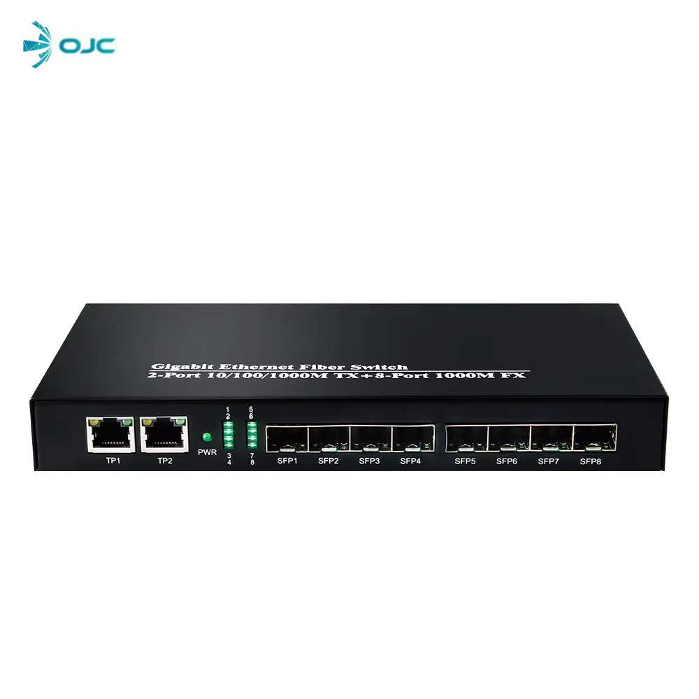 ODS 8-SFP 2-Uplink Gigabit Yönetilemez Omurga Switch 08ODS-8S2P