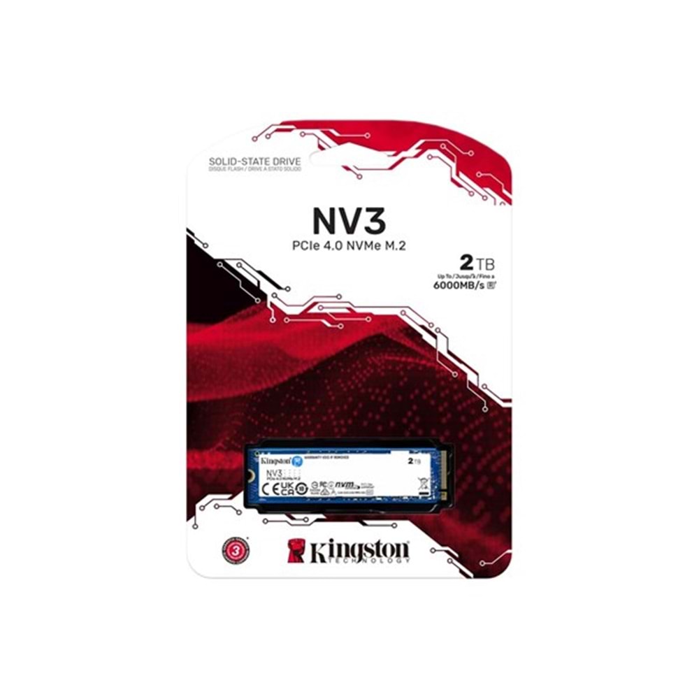 KINGSTON 2TB NV3 SNV3S/2000G 6000- 5000MB/s M2 NVME GEN4 Disk