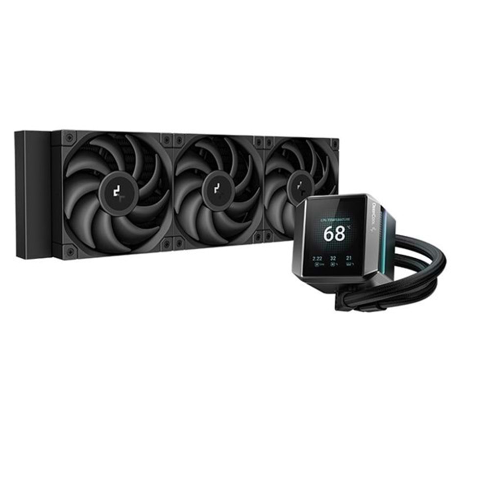 DEEPCOOL 360mm MYSTIQUE 360 Sıvı Soğutmalı AM5-1851p İşlemci Fanı LCD Ekranlı