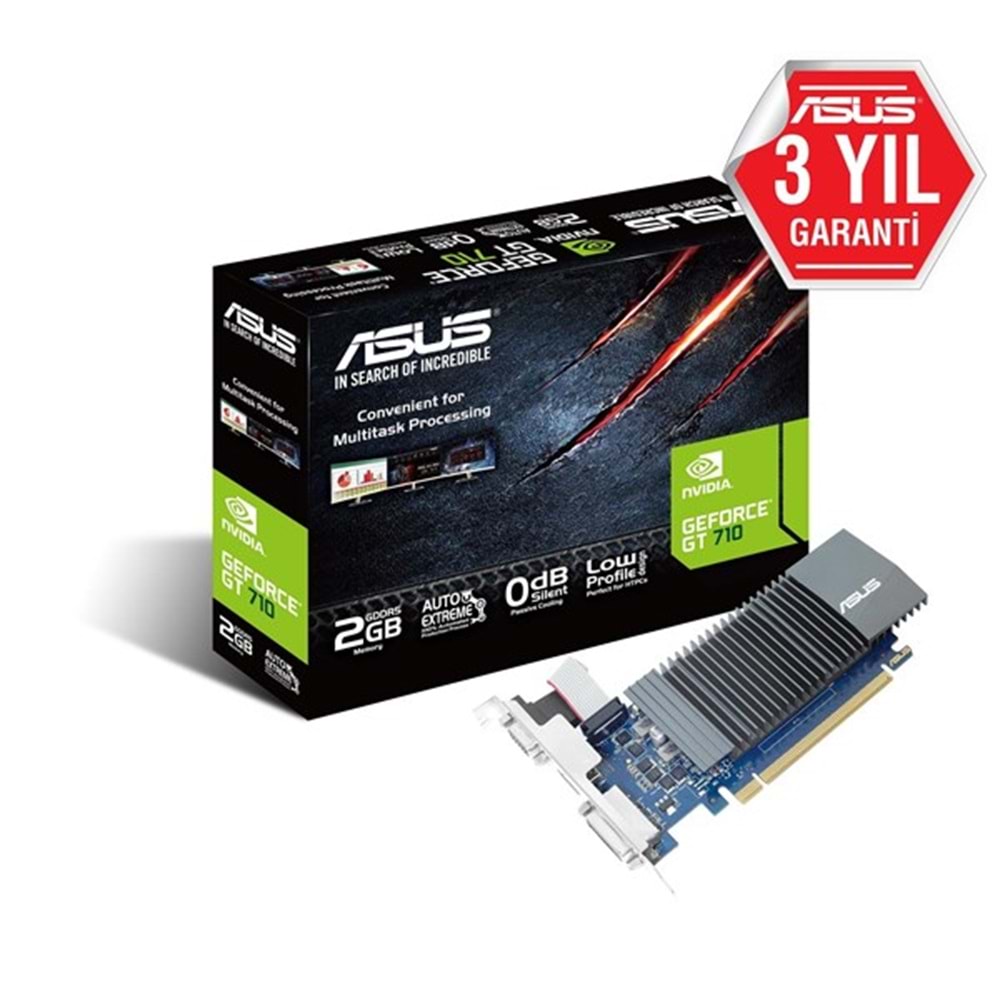 ASUS GT710 2GB SL-2GD5-BRK-EVO GDDR5 64bit HDMI DVI PCIE 2.0