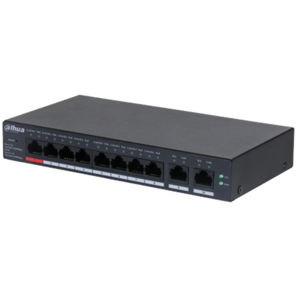 DAHUA 8port PoE 110w Gigabit Cloud Yönetilebilir Switch CS4010-8GT-110
