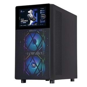 POWERBOOST PB-P4367BB LCD Mesh Panel Gaming Mid-Tower PC Kasası