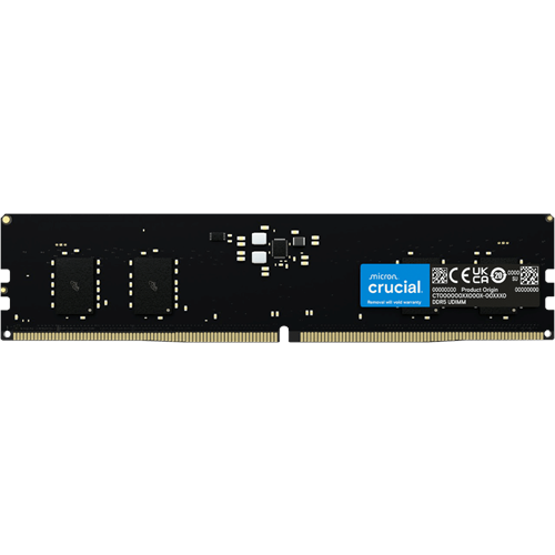 CRUCIAL 8GB DDR5 4800MHZ CL40 PC RAM VALUE CT8G48C40U5