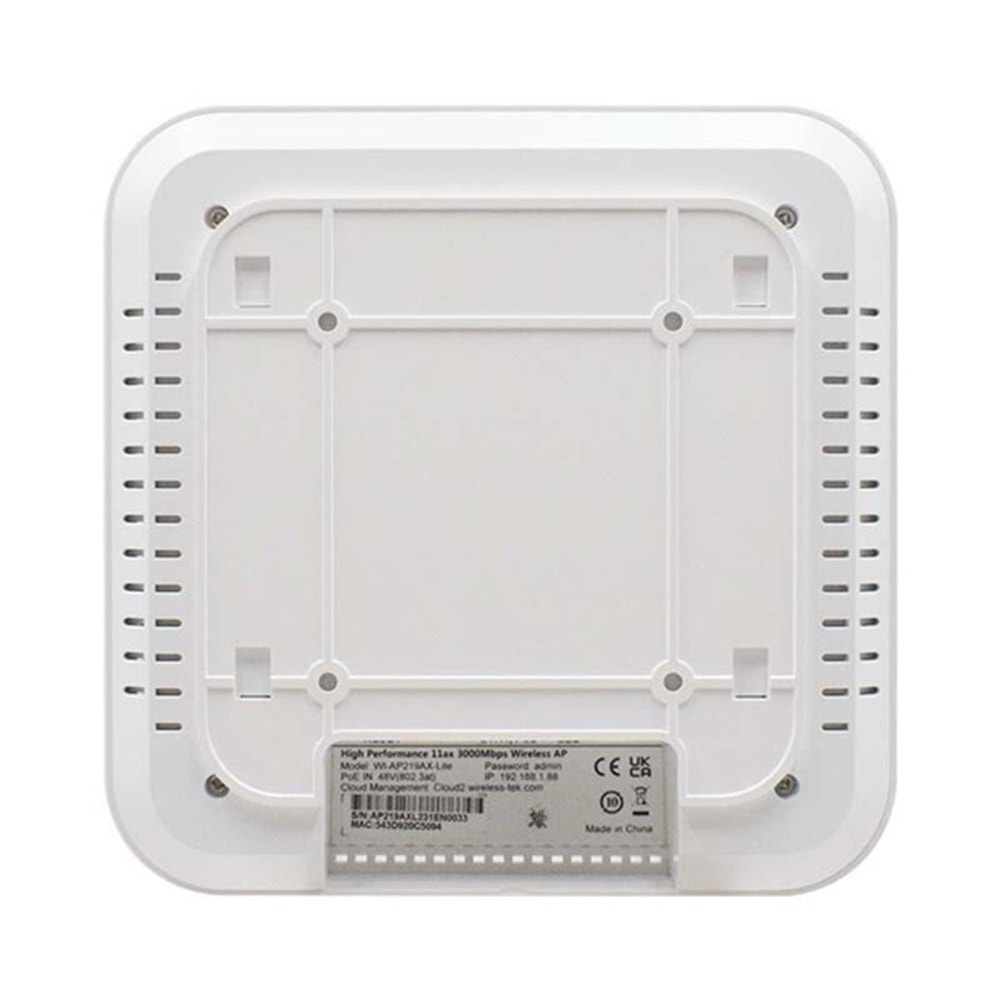 WITEK WI-AP219AX-LITE AX3000 Dual Band Kurumsal Access Point