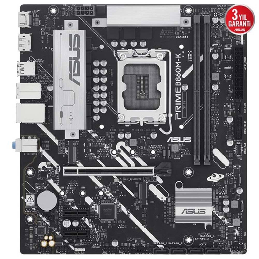 ASUS PRIME B860M-K DDR5 HDMI DP PCIE 5.0 1851p mATX