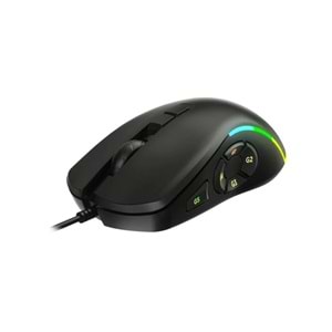 LECOO MS140 USB RGB Led Aydınlatmalı 6400dpi Gaming Optic Siyah Mouse