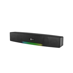 LECOO DS109 Stereo Bluetooth AUX-TF/USB Siyah 10w RMS Soundbar Speaker RGB Ledli
